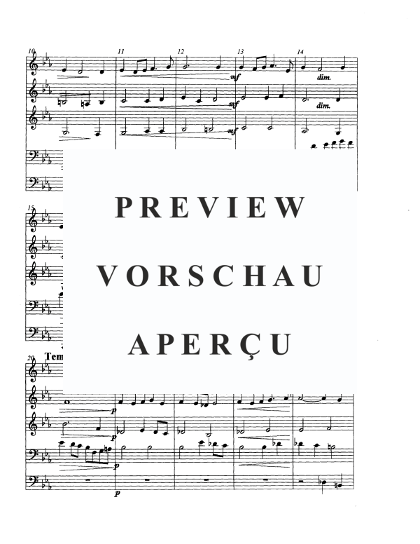 Produktgalerie: Seite 5 von 11 Ballade in C-Moll, , Blechbläser Quintett