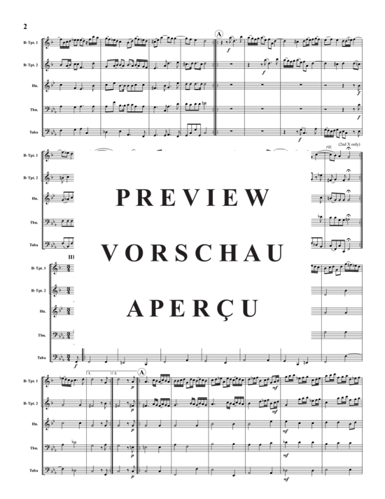 Produktgalerie: Seite 3 von 14 Introdutione Seconda , , (Blechbläser-Quintett)