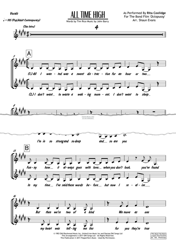 Product gallery: Page 1 of 1 All Time High, Rita Coolidge