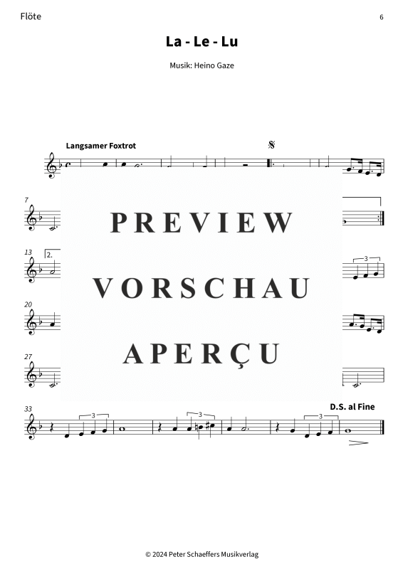 Product gallery: Page 8 of 11 La - Le - Lu, Heinz Rühmann, (Woodwind Quartet)