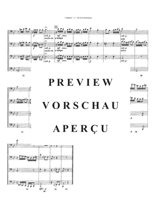 Product gallery: Page 8 of 21 The Four Troubadours , , (Tuba Quartett EETT)