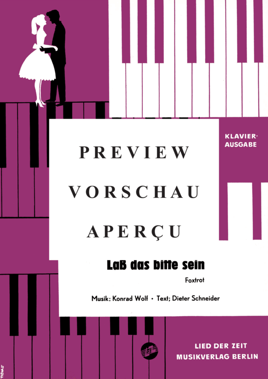 Product gallery: Page 2 of 3 Laß das bitte sein , , Piano and Voice