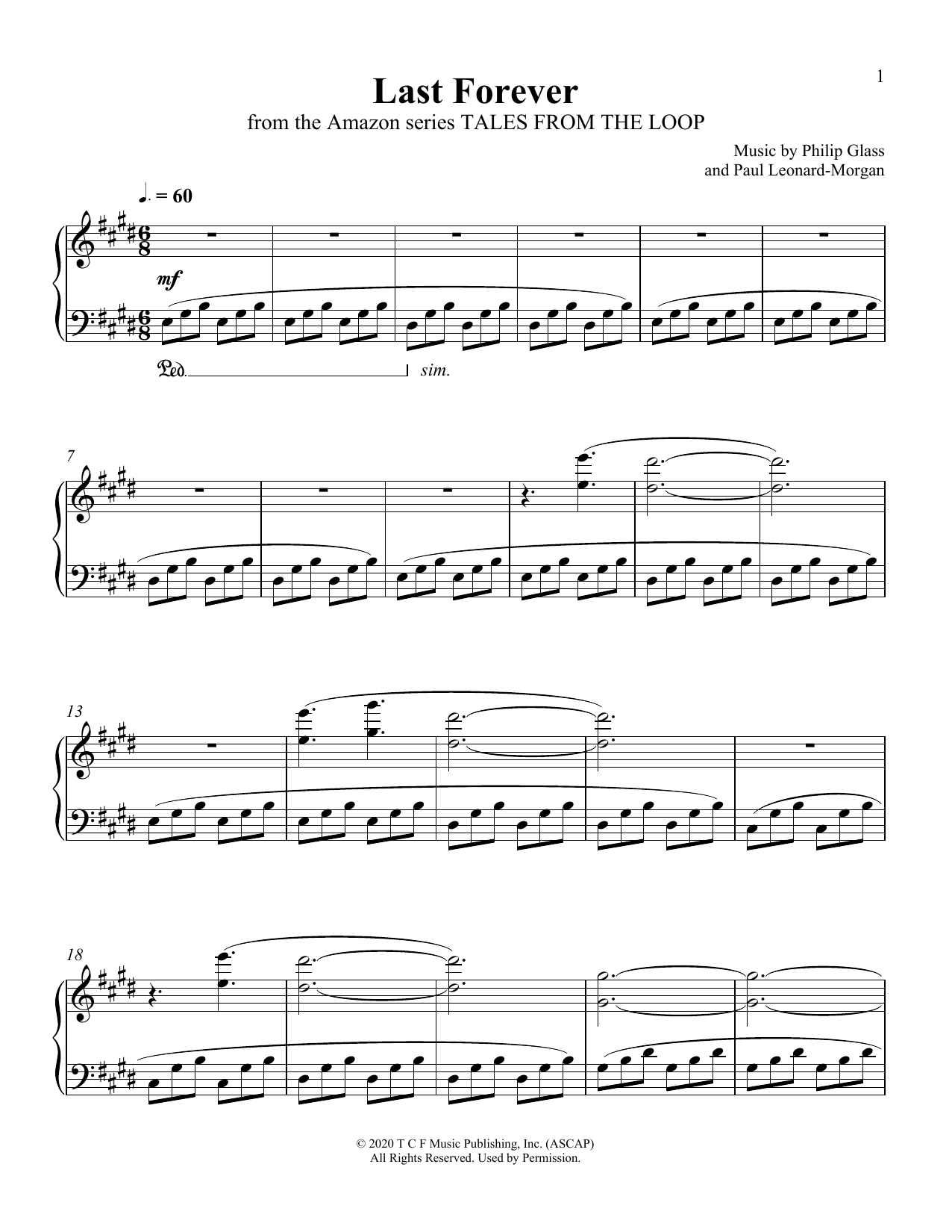 Produktbild zu: Last Forever (from Tales From The Loop)