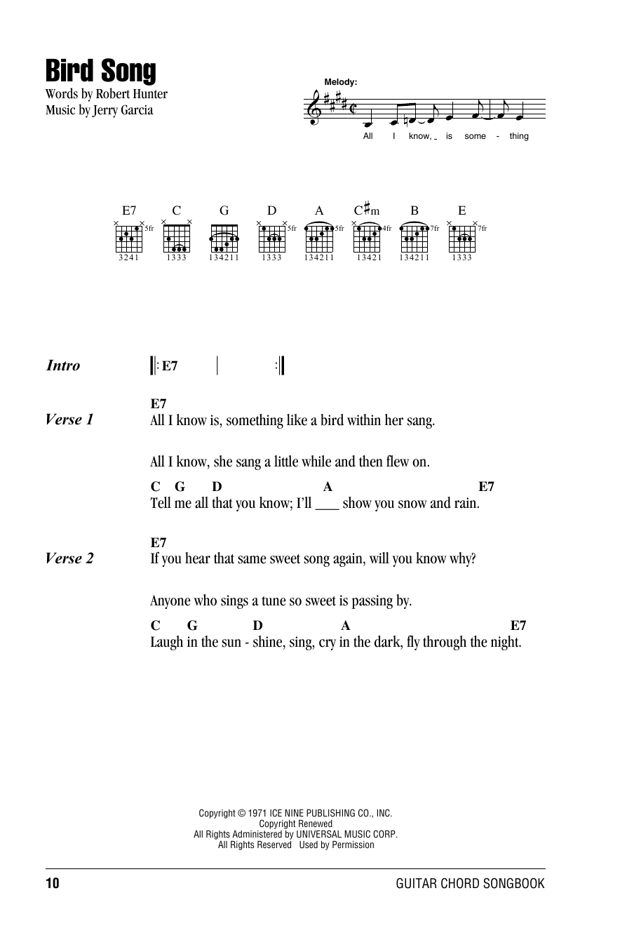 Produktbild zu: Bird Song