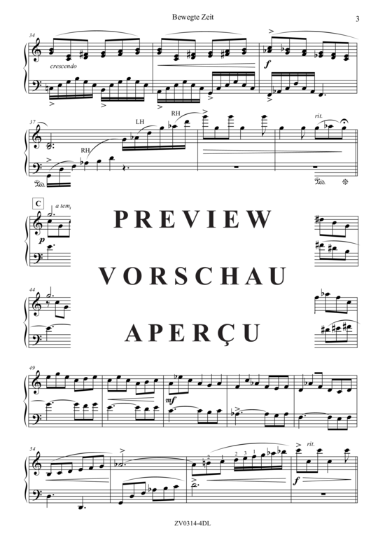 gallery: Bewegte Zeit , , Klavier Solo