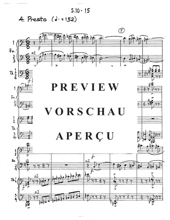 Produktgalerie: Seite 19 von 21 Sinfonia No. 10 , , (Tuba Ensemble EEEETTTT)