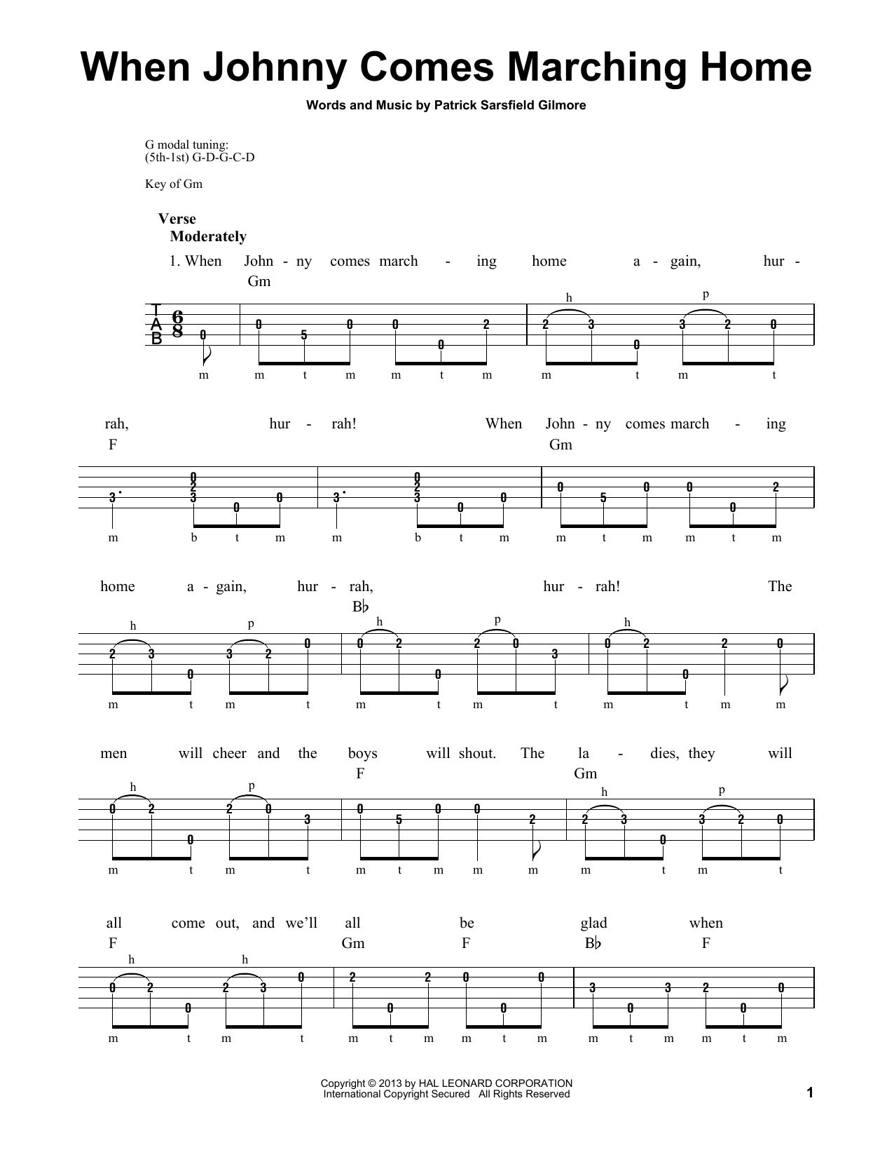 Produktgalerie: Seite 1 von 1 When Johnny Comes Marching Home, Michael Miles, Banjo