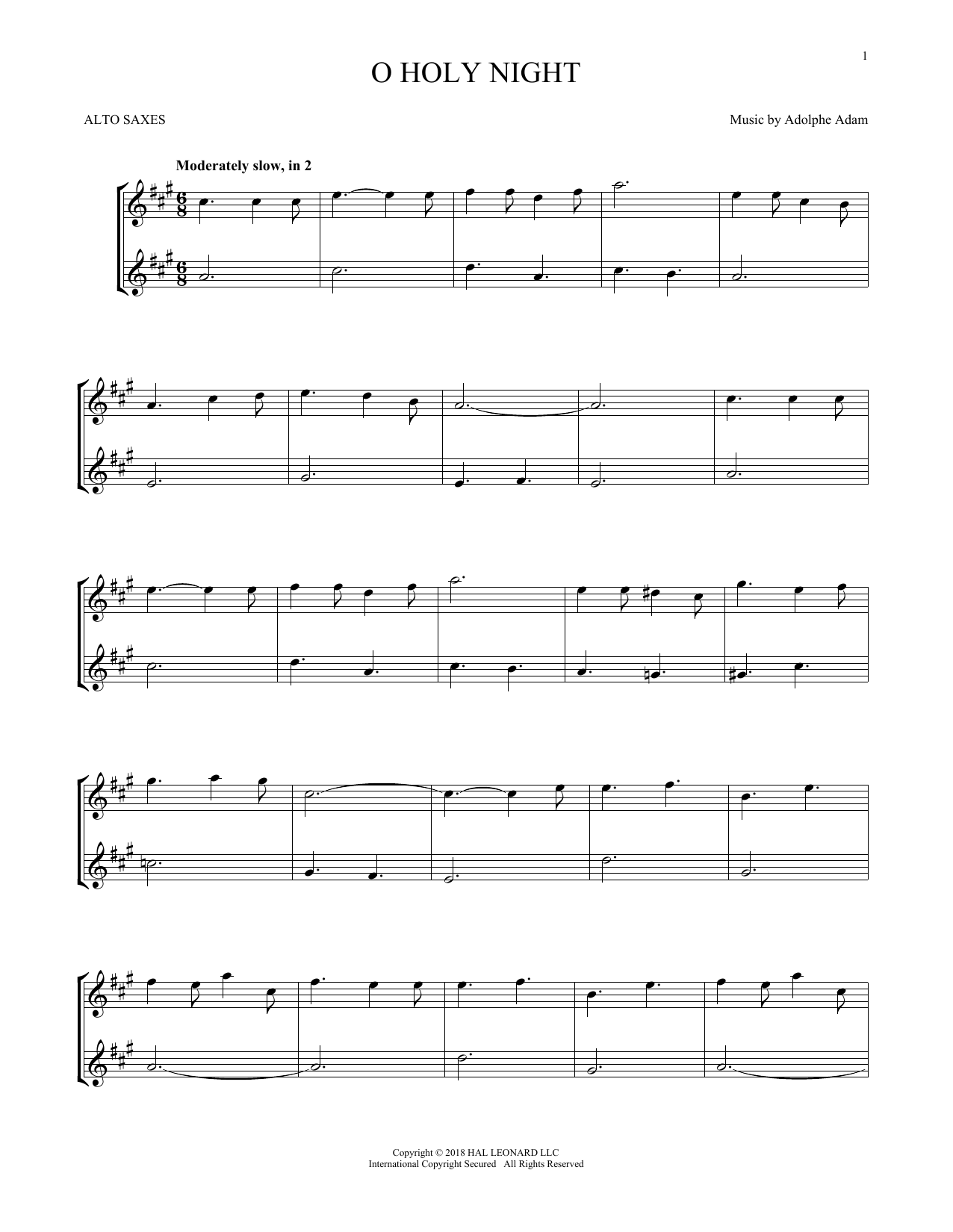 Product gallery: Page 1 of 1 O Holy Night, Adolphe Adam