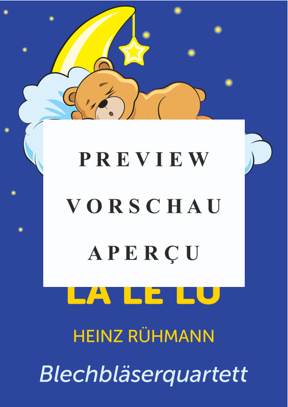 gallery: La - Le - Lu, Heinz Rühmann, (Blechbläser Quartett 2x Trompete in B, Horn in F+Posaune)