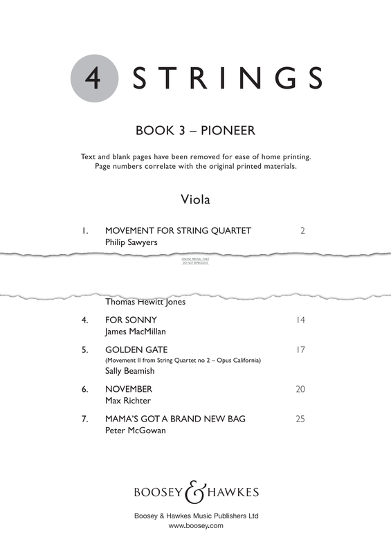 Produktgalerie: Seite 1 von 1 4 Strings Book 3 - Pioneer, Various, Viola