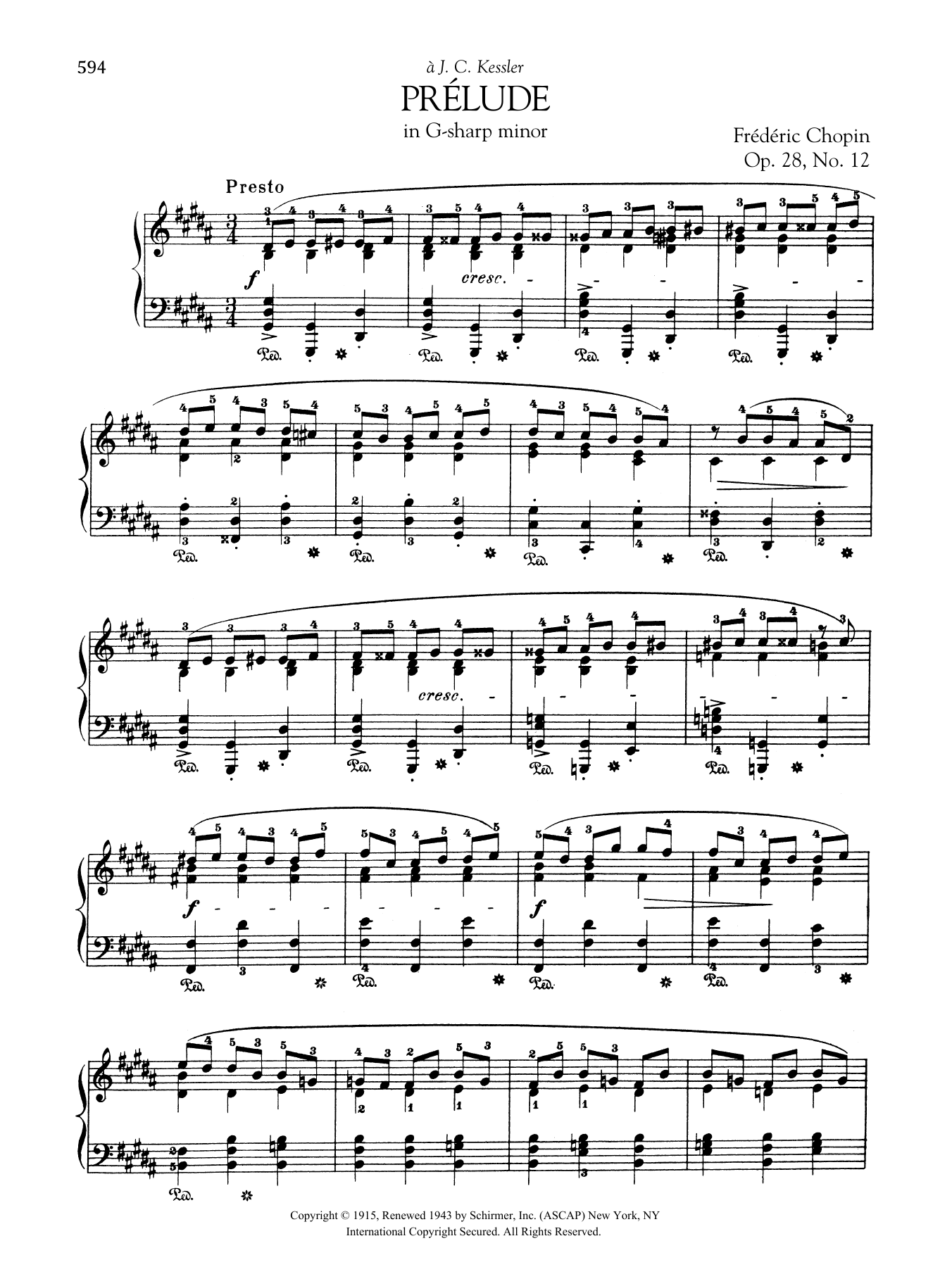 Product gallery: Page 1 of 1 Prélude in G-sharp minor, Op. 28, No. 12, Frédéric Chopin