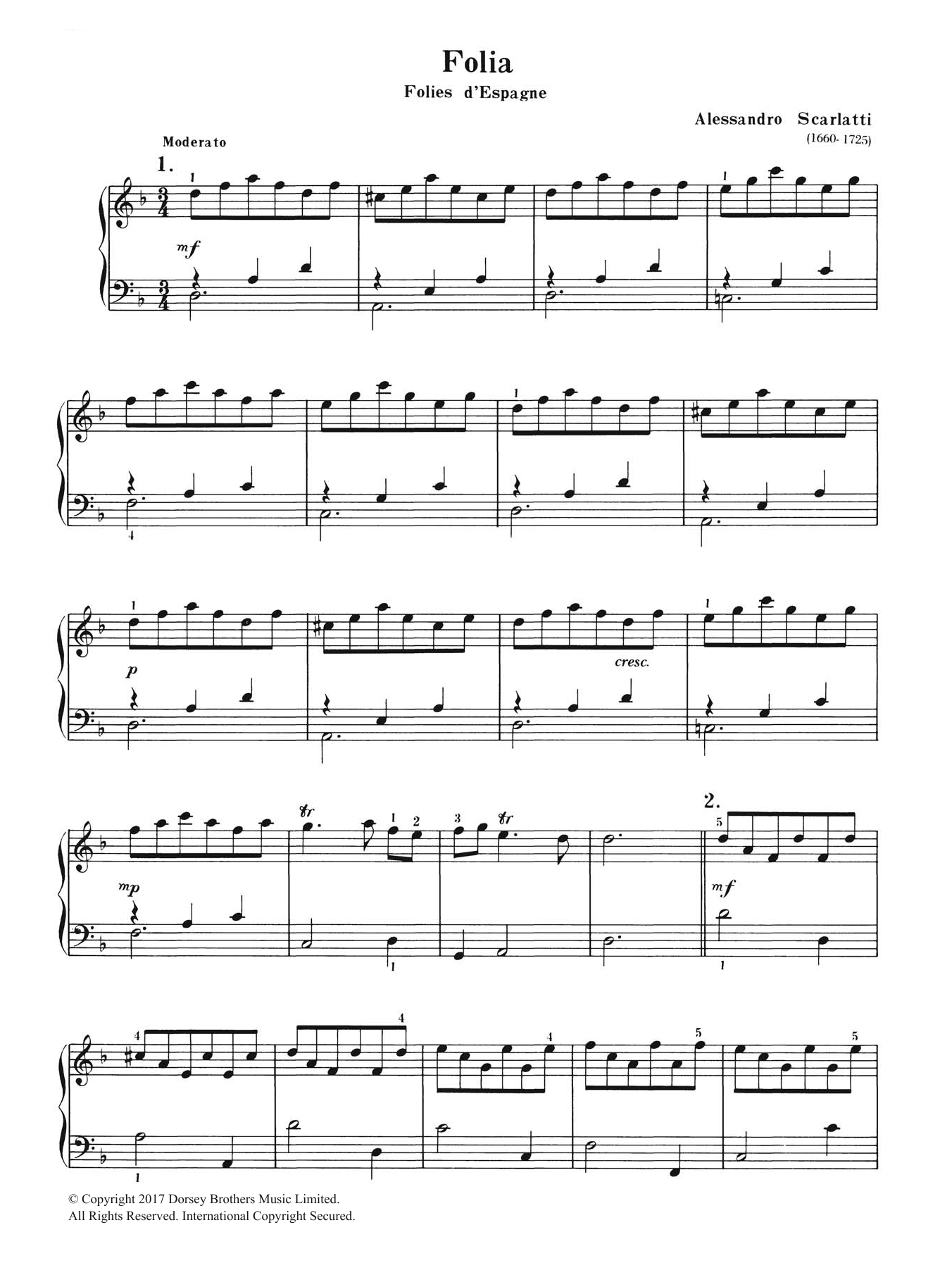 Product gallery: Page 1 of 1 Folia, Alessandro Scarlatti