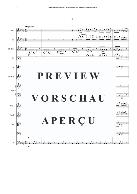Produktgalerie: Seite 7 von 11 Assemblée des Animaux, , Orchester