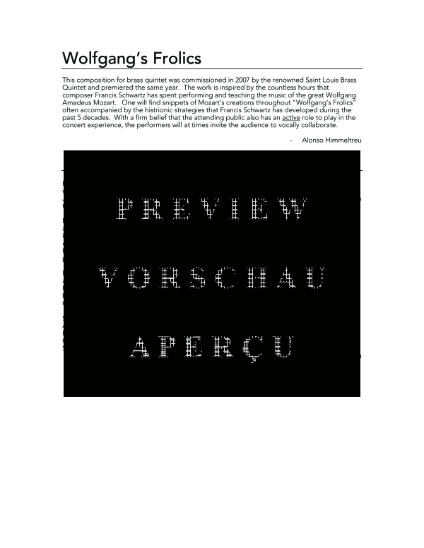 Produktgalerie: Seite 4 von 11 Wolfgang´s Frolics, , (Blechbläser Quintett)