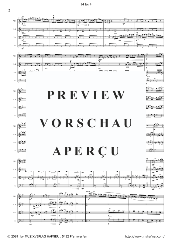 Produktgalerie: Seite 6 von 11 14 for 4, , (Streicher Quartett)