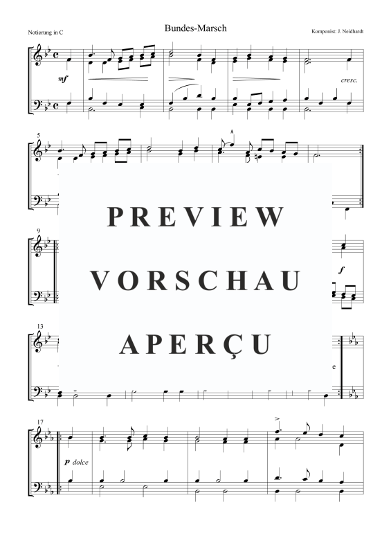Produktbild zu: Bundes-MarschJ. Neidhardt