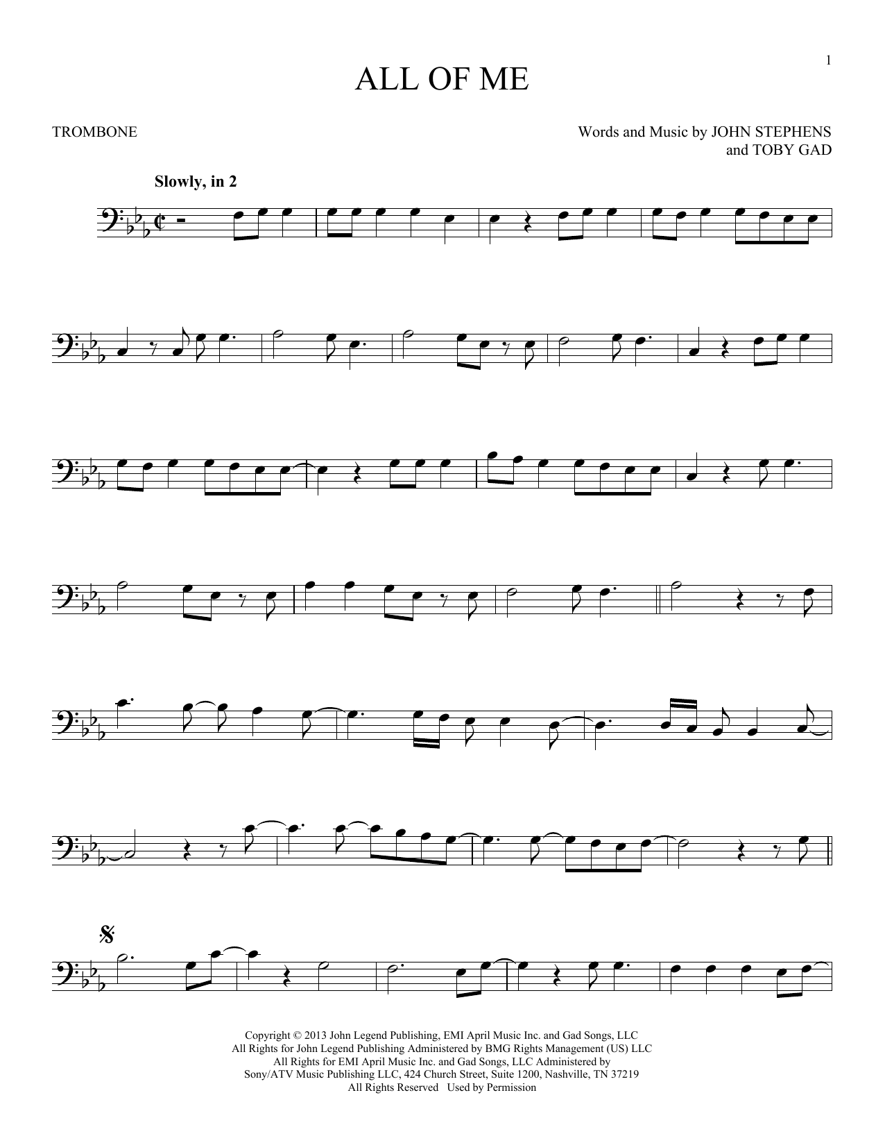 Product gallery: Page 1 of 1 All Of Me, John Legend