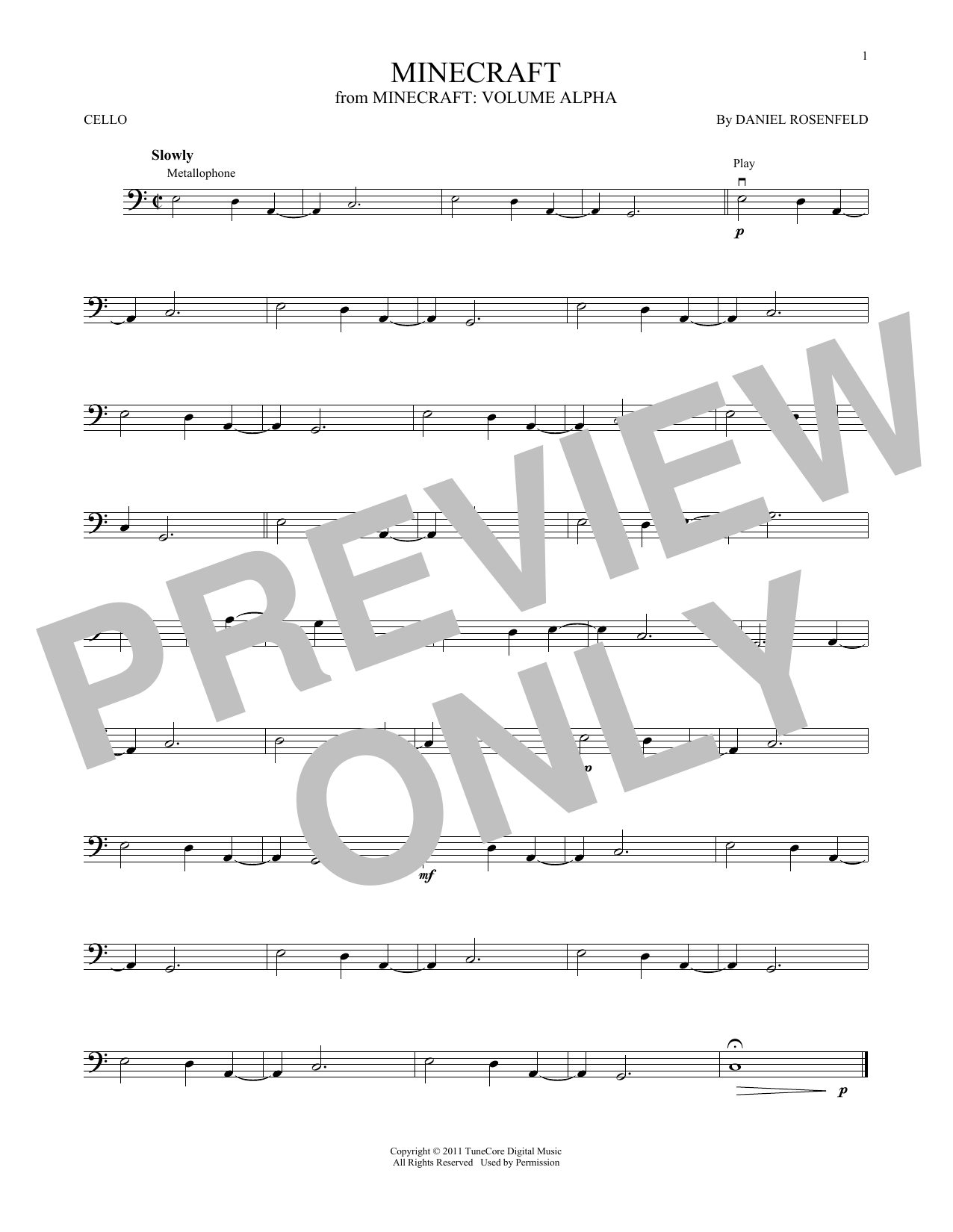 Produktgalerie: Seite 1 von 1 Minecraft, C418, Violoncello