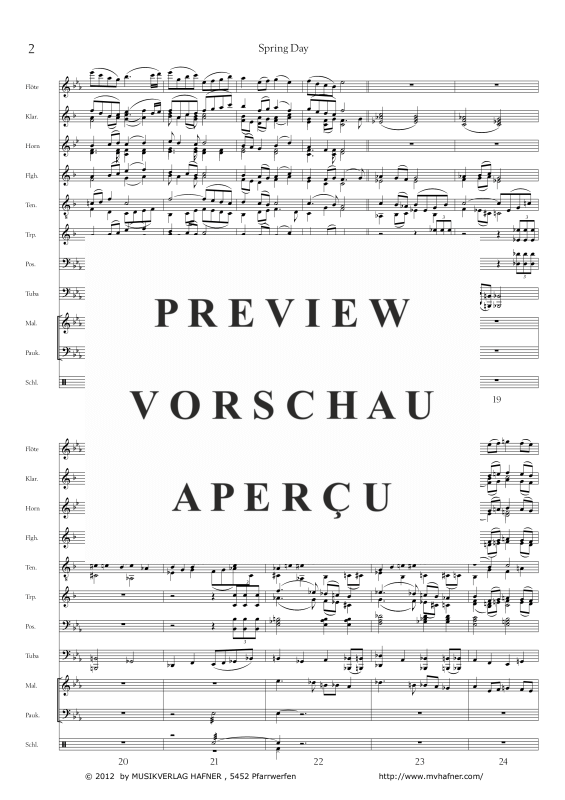 Product gallery: Page 6 of 11 Spring Day, , (large wind orchestra)