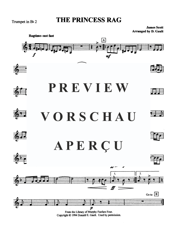 Produktgalerie: Seite 8 von 10 The Princess Rag, , Blechbläserquartett