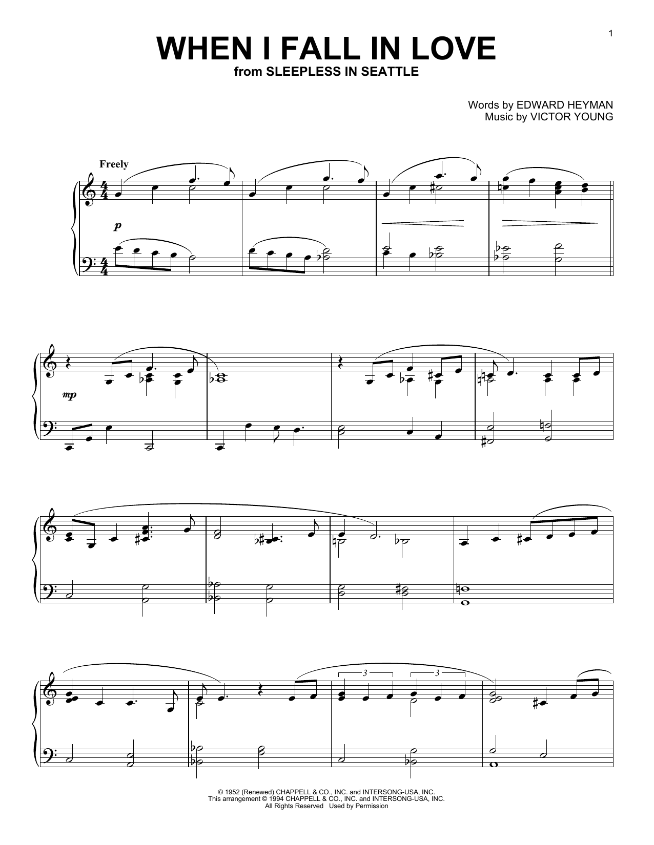 Product gallery: Page 1 of 1 When I Fall In Love, The Lettermen