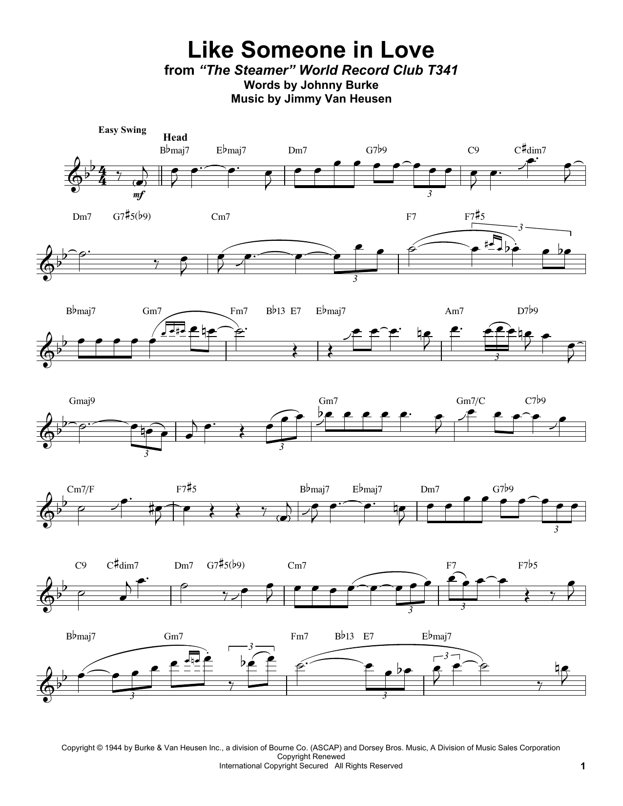Product gallery: Page 1 of 1 Like Someone In Love, Stan Getz