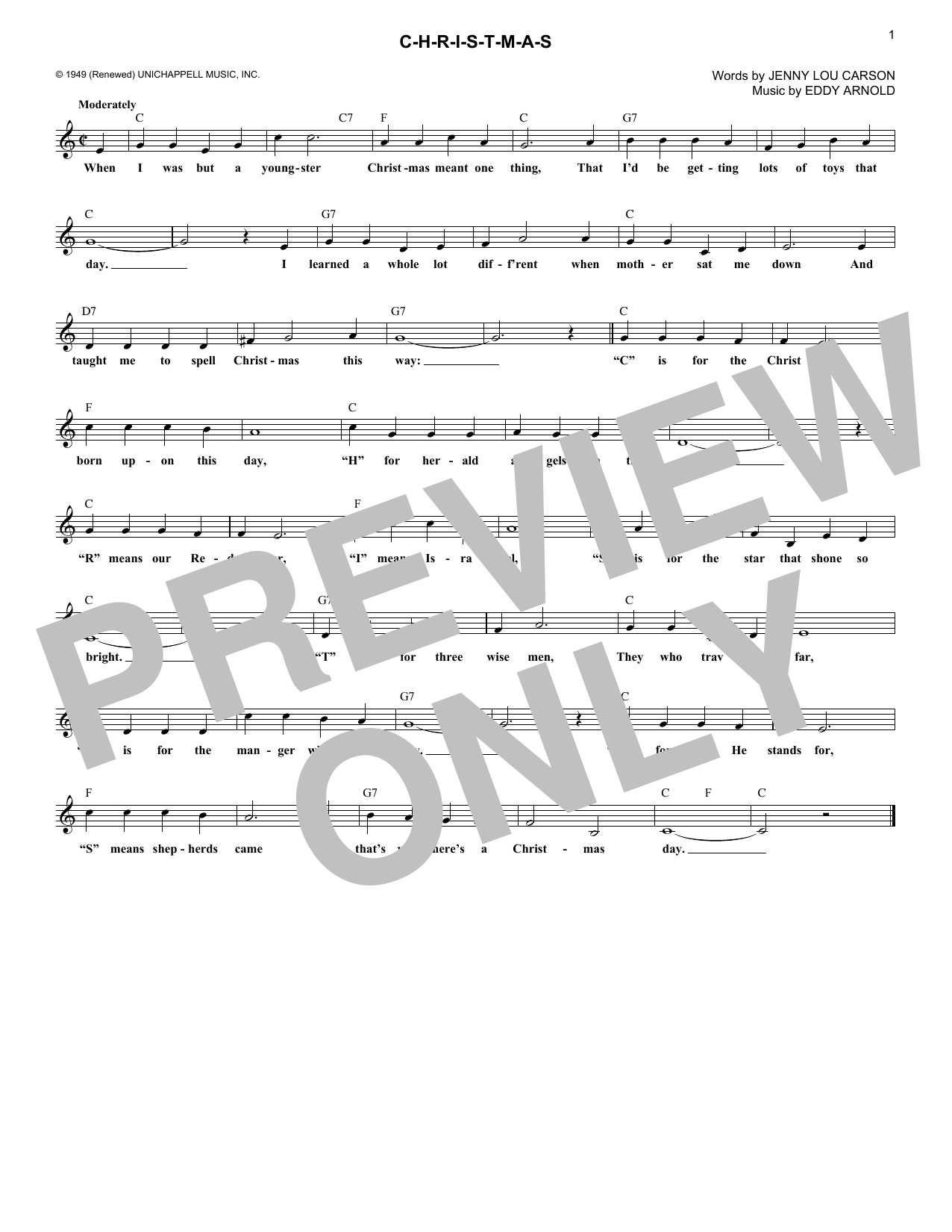 Product gallery: Page 1 of 1 C-H-R-I-S-T-M-A-S, Eddy Arnold