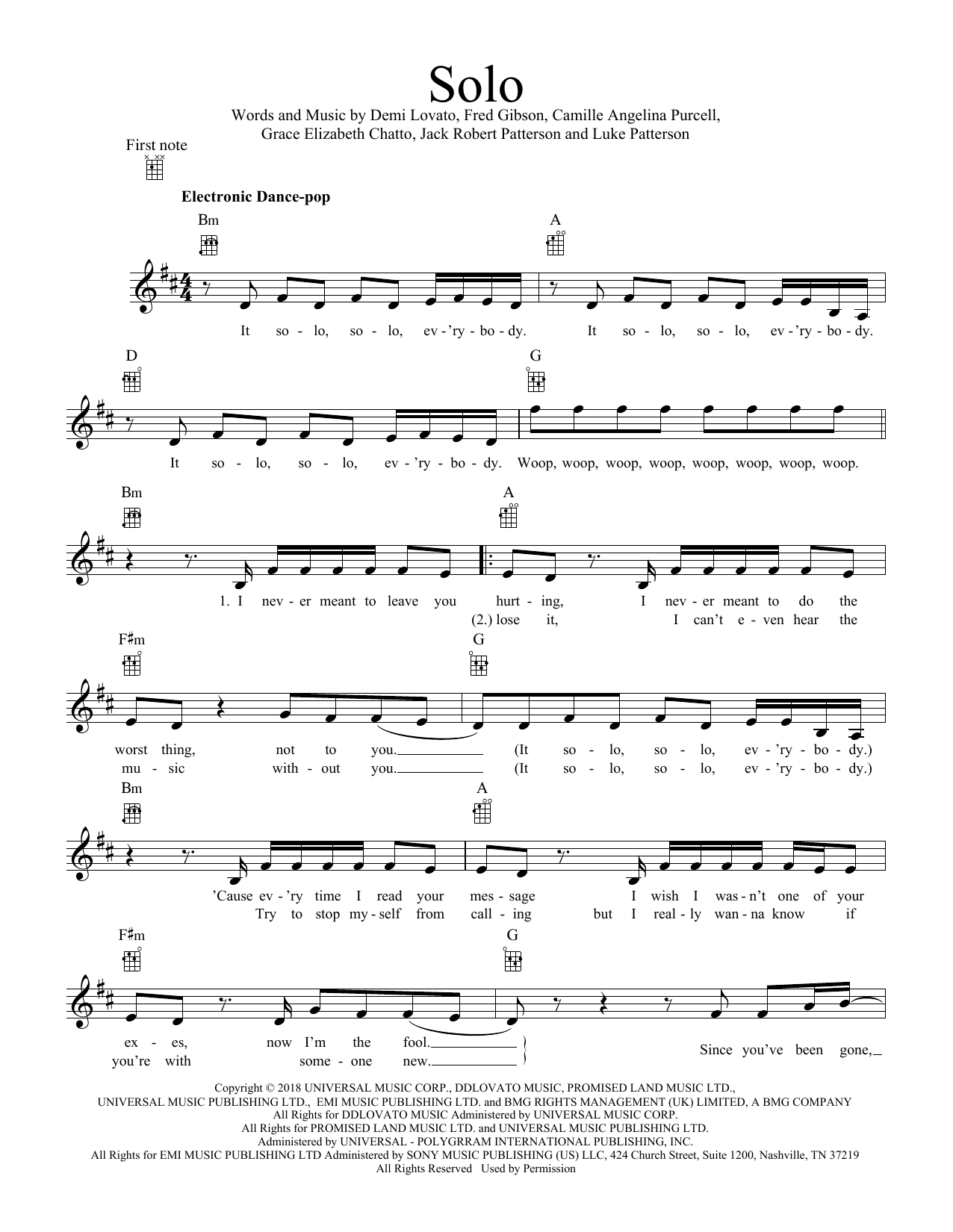 Product gallery: Page 1 of 1 Solo (feat. Demi Lovato), Clean Bandit