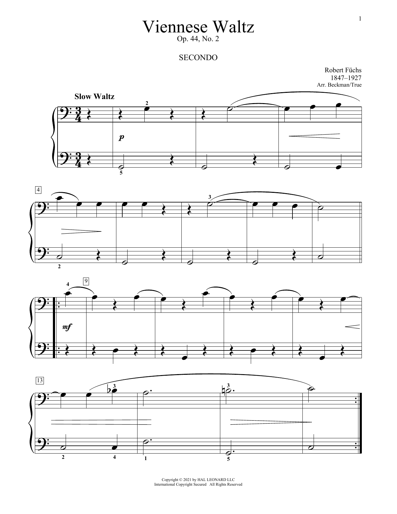 Product picture to: Viennese Waltz, Op. 44, No. 2
