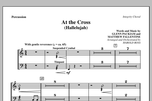Produktgalerie: Seite 1 von 1 At The Cross (Hallelujah) - Percussion, Harold Ross, Chor