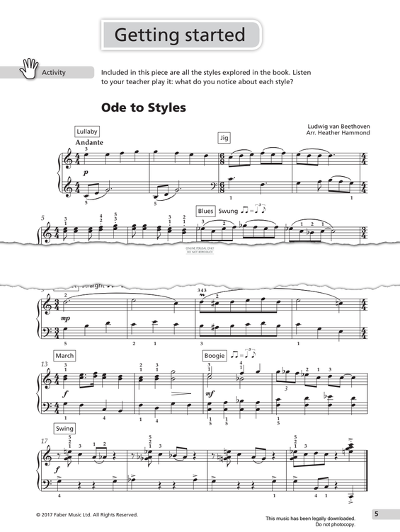 Produktgalerie: Seite 1 von 1 Ode To Styles, Ludwig van Beethoven, Klavier