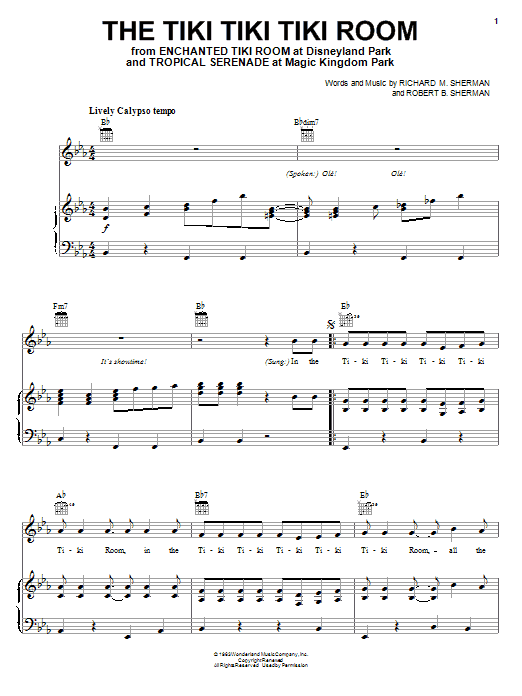 Produktbild zu: The Tiki Tiki Tiki Room