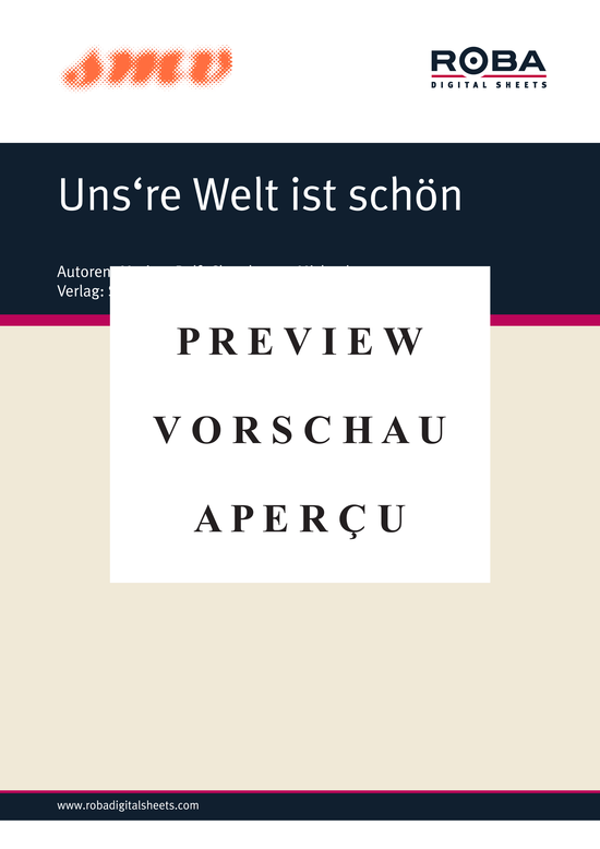 Product gallery: Page 2 of 2 Unsre Welt Ist Schön , Rebekka, (vocals)