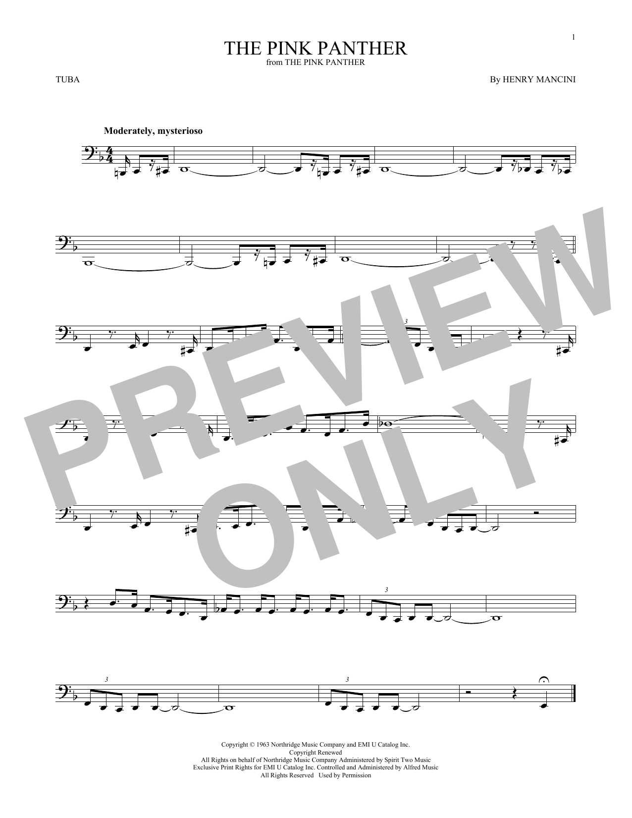 Product gallery: Page 1 of 1 The Pink Panther, Henry Mancini