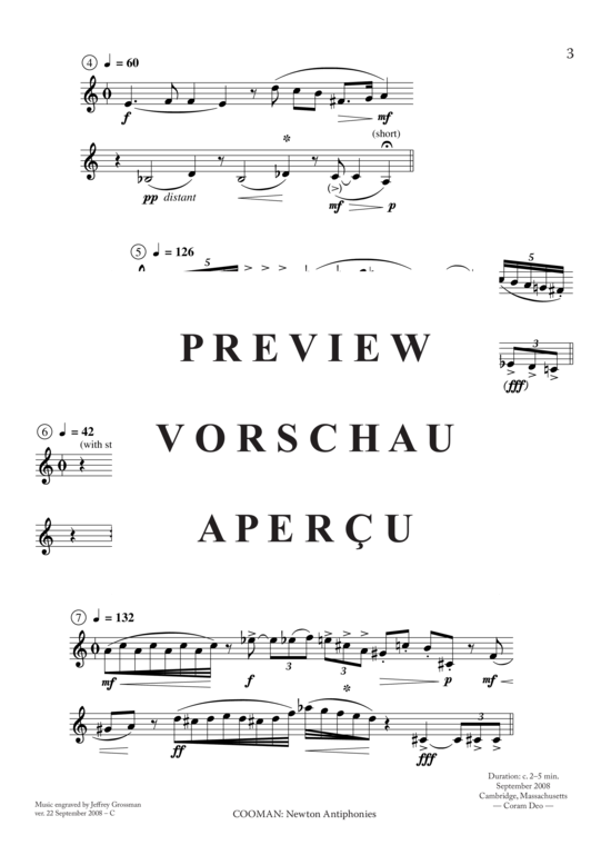 Product gallery: Page 4 of 4 Newton Antiphonies , , (Brass ensemble 2 or more trumpets)