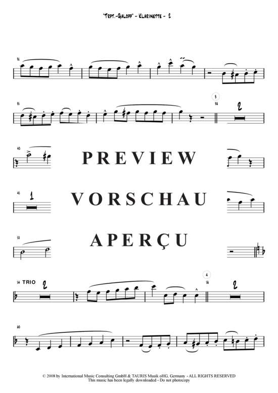 Product gallery: Page 12 of 21 Trompeten-Galopp , Hofbräuhaus-Band, (Combo + 2 Horns)