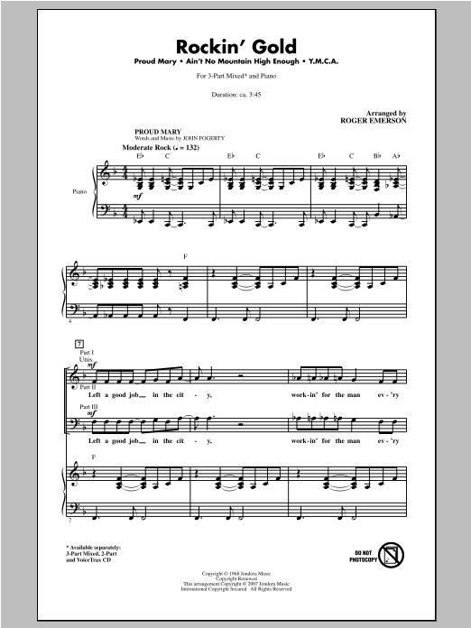 Produktgalerie: Seite 1 von 1 Rockin' Gold (Medley), Roger Emerson, Chor