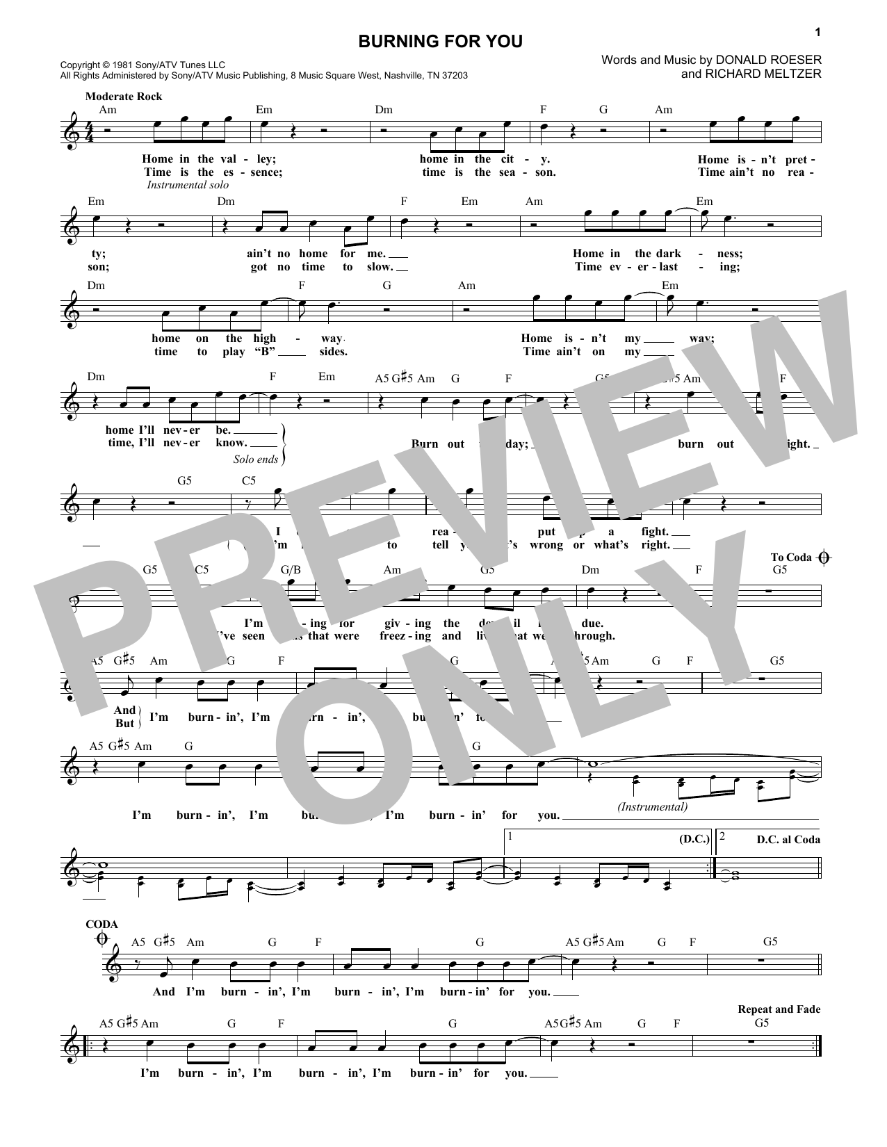 Produktbild zu: Burning For You