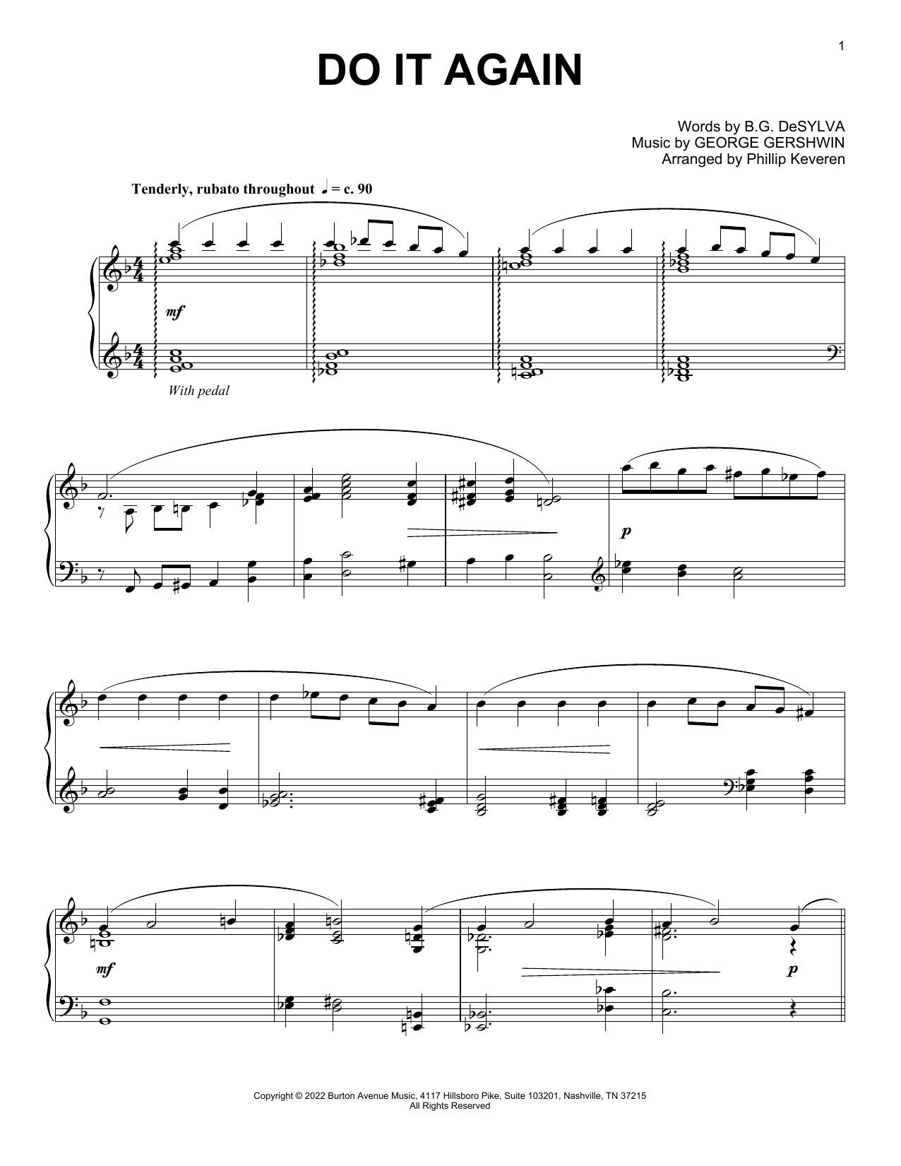 Produktbild zu: Do It Again (arr. Phillip Keveren)