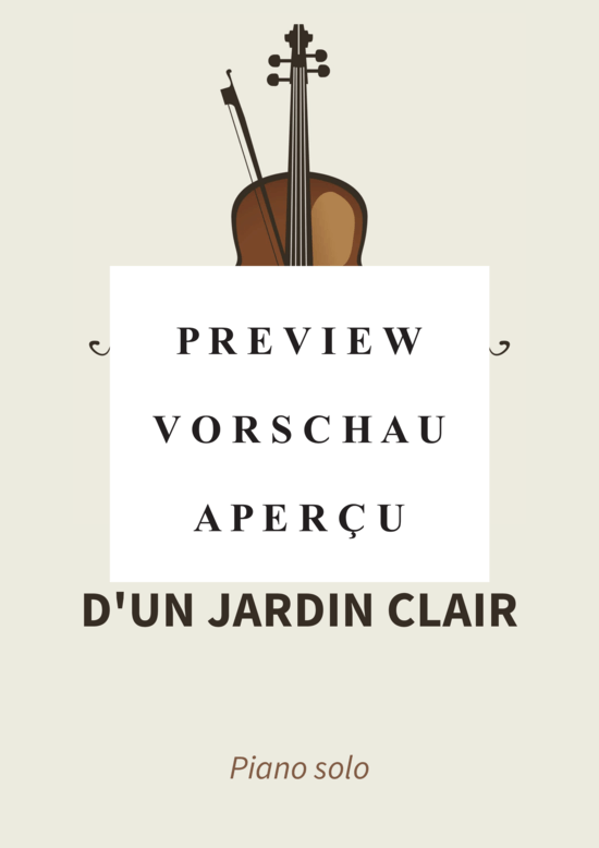 Product gallery: Page 2 of 8 D´un jardin clair - No. 2 de Trois morceaux (pour piano) , , Piano Solo