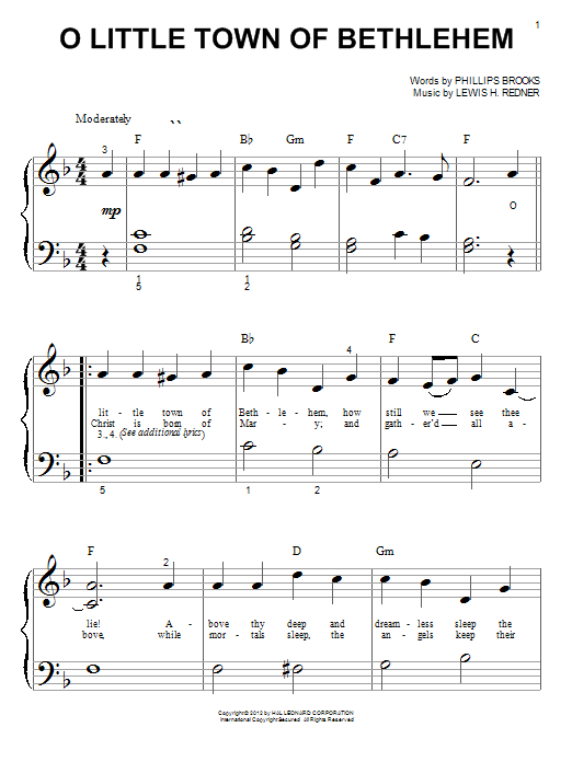 Produktbild zu: O Little Town Of Bethlehem (arr. Phillip Keveren)