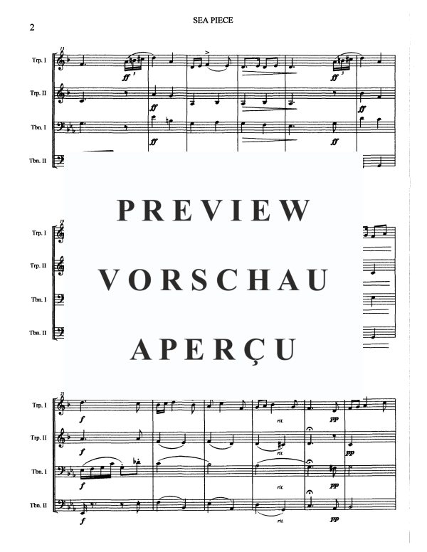 Produktgalerie: Seite 4 von 11 Sea Piece, , Blechbläserquartett