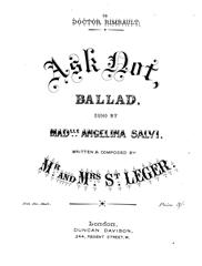 Produktbild zu: Ask Not