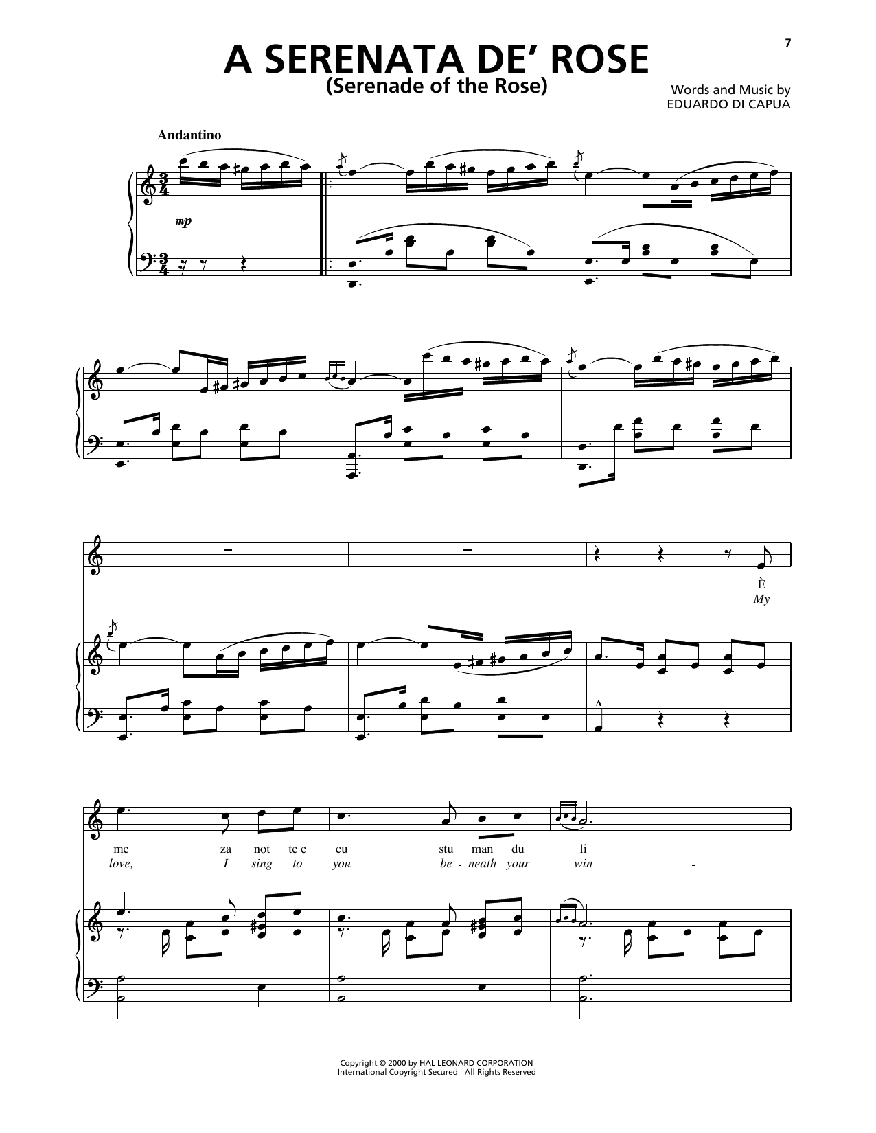 Product picture to: A Serenata De' Rose (Serenade Of The Rose)