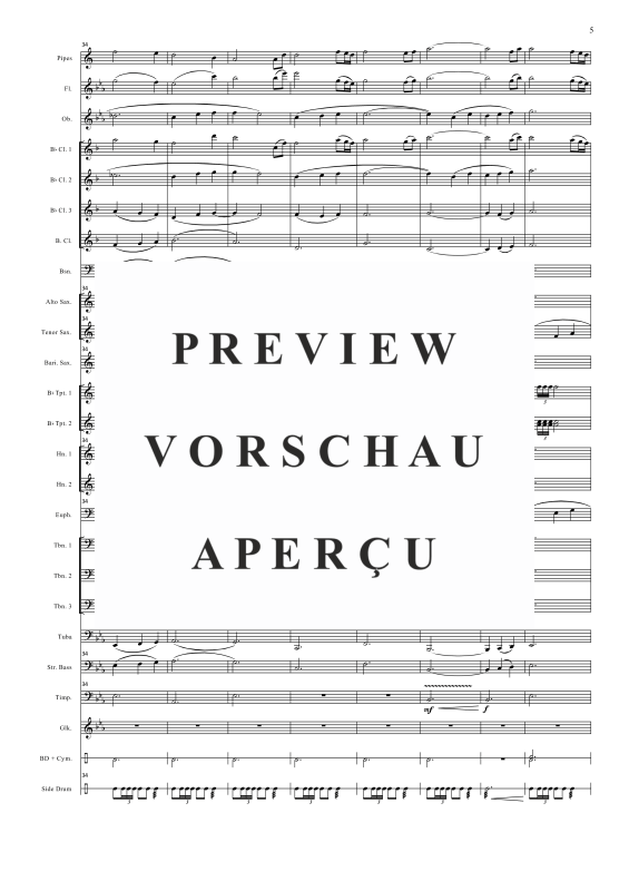 Produktgalerie: Seite 8 von 11 Amazing Grace, , Concert Band und Dudelsack Solo
