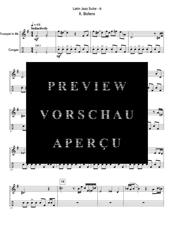 Produktgalerie: Seite 10 von 11 Latin Jazz Suite, , (Trompete und Congas)