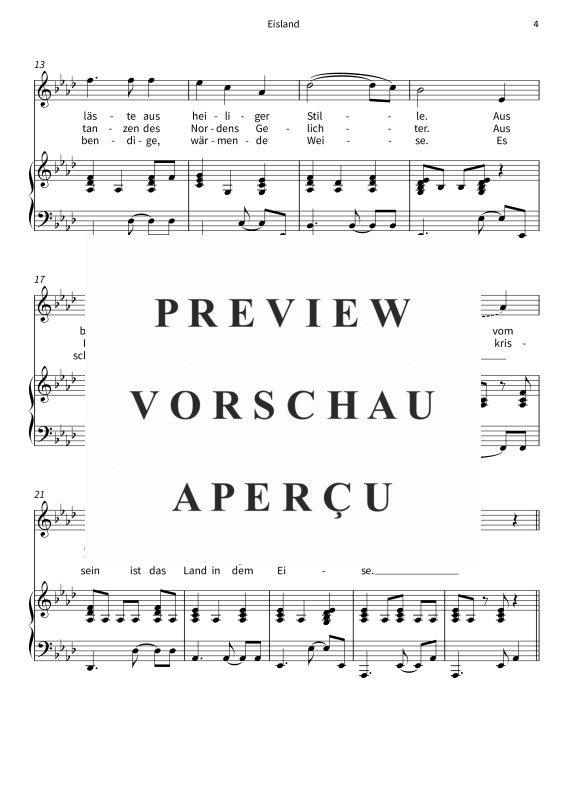 Produktgalerie: Seite 6 von 7 Eisland, , Gesang und Klavier