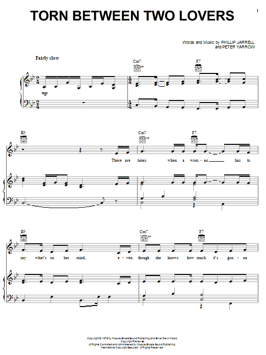 Produktgalerie: Seite 1 von 1 Torn Between Two Lovers, Mary MacGregor, Gesang, Gitarre, Klavier