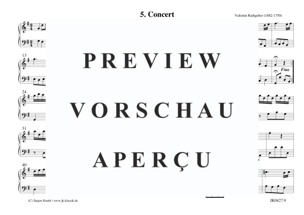 gallery: Orgelstücke (3 March, 1 Intrade, 3 Concert, 2 Aria, 1 Menuett+Trio) , , (Orgel/Cembalo/Klavier Solo)