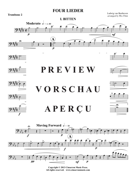 gallery: Vier Beethoven Lieder , , (Posaunen-Quartett)